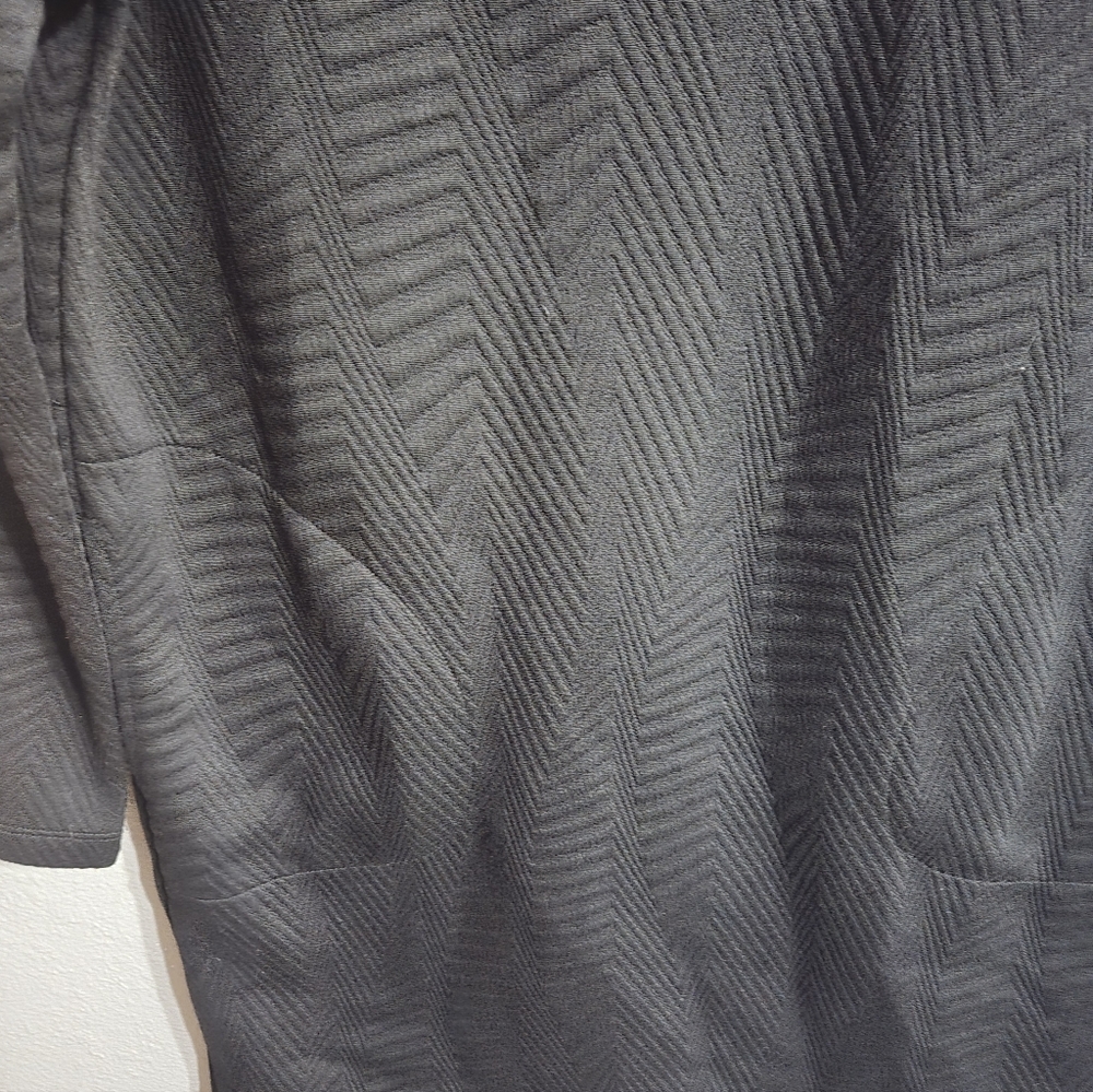 Tribal Funnel Neck Black Textured Dress Size Small - Picture 4 of 15